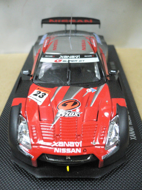 EBBRO 1/43 NISSAN SKYLINE XANAVI NISMO GT-R LOW DOWN FORCE FUJI TEST RED SILVER #23 (44125) (PIU103)
