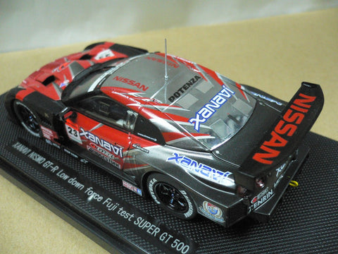 EBBRO 1/43 NISSAN SKYLINE XANAVI NISMO GT-R LOW DOWN FORCE FUJI TEST RED SILVER #23 (44125) (PIU103)