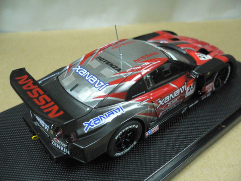 EBBRO 1/43 NISSAN SKYLINE XANAVI NISMO GT-R LOW DOWN FORCE FUJI TEST RED SILVER #23 (44125) (PIU103)