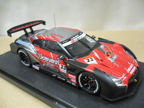 EBBRO 1/43 NISSAN SKYLINE XANAVI NISMO GT-R LOW DOWN FORCE FUJI TEST RED SILVER #23 (44125) (PIU103)