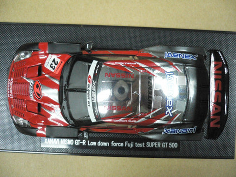 EBBRO 1/43 NISSAN SKYLINE XANAVI NISMO GT-R LOW DOWN FORCE FUJI TEST RED SILVER #23 (44125) (PIU103)