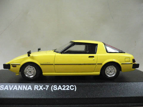 KYOSHO 1/43 MAZDA SAVANNA RX-7 SA22C YELLOW (PIU/P87-60)