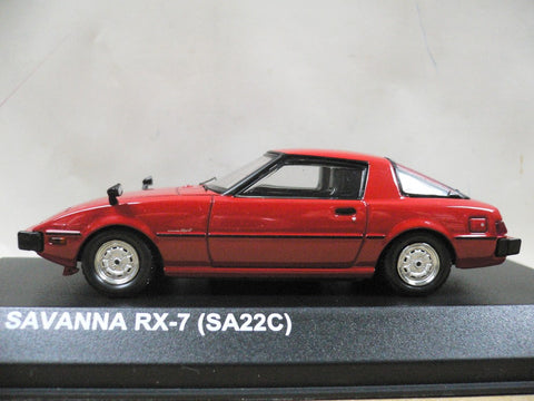 KYOSHO 1/43 MAZDA SAVANNA RX-7 SA22C RED (03281R) (24856) (PIU/P65-60)