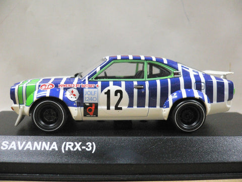 KYOSHO 1/43 MAZDA SAVANNA RX-3 1971 #12 (03191A) (17819) (PIU/P85-70)