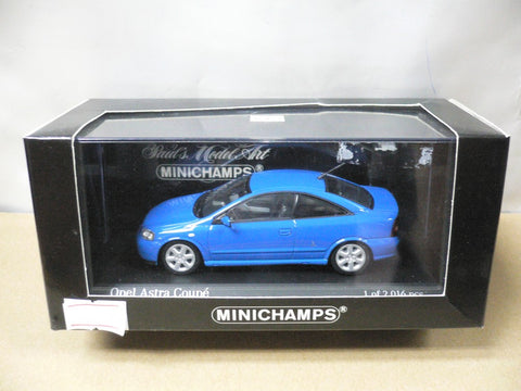 MINICHAMPS 1/43 OPEL ASTRA COUPE BLUE (430 049120) (03309) (PIU113)