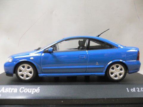 MINICHAMPS 1/43 OPEL ASTRA COUPE BLUE (430 049120) (03309) (PIU113)