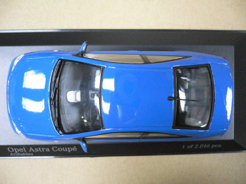 MINICHAMPS 1/43 OPEL ASTRA COUPE BLUE (430 049120) (03309) (PIU113)