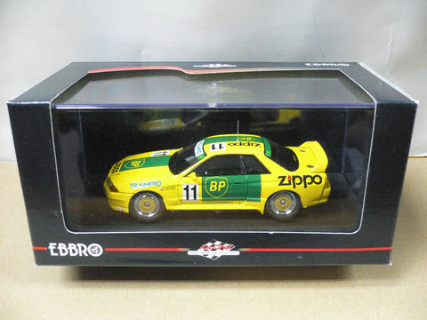 EBBRO 1/43 NISSAN SKYLINE BP TRAMPIO Gr.A 1993 YELLOW #11 (44156) (PIU96)
