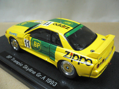 EBBRO 1/43 NISSAN SKYLINE BP TRAMPIO Gr.A 1993 YELLOW #11 (44156) (PIU96)