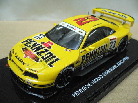 EBBRO 1/43 NISSAN PENNZOIL NISMO GT-R R33 JGTC 1998 YELLOW #23 (44191) (PIU192)
