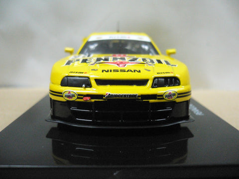 EBBRO 1/43 NISSAN PENNZOIL NISMO GT-R R33 JGTC 1998 YELLOW #23 (44191) (PIU192)