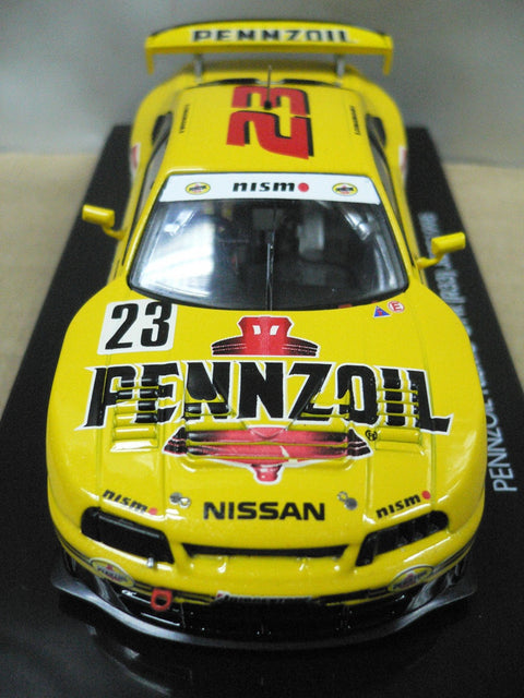 EBBRO 1/43 NISSAN PENNZOIL NISMO GT-R R33 JGTC 1998 YELLOW #23 (44191) (PIU192)