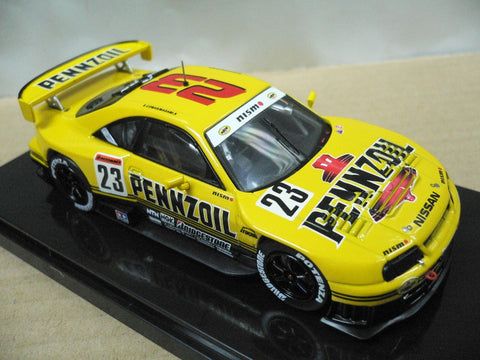 EBBRO 1/43 NISSAN PENNZOIL NISMO GT-R R33 JGTC 1998 YELLOW #23 (44191) (PIU192)