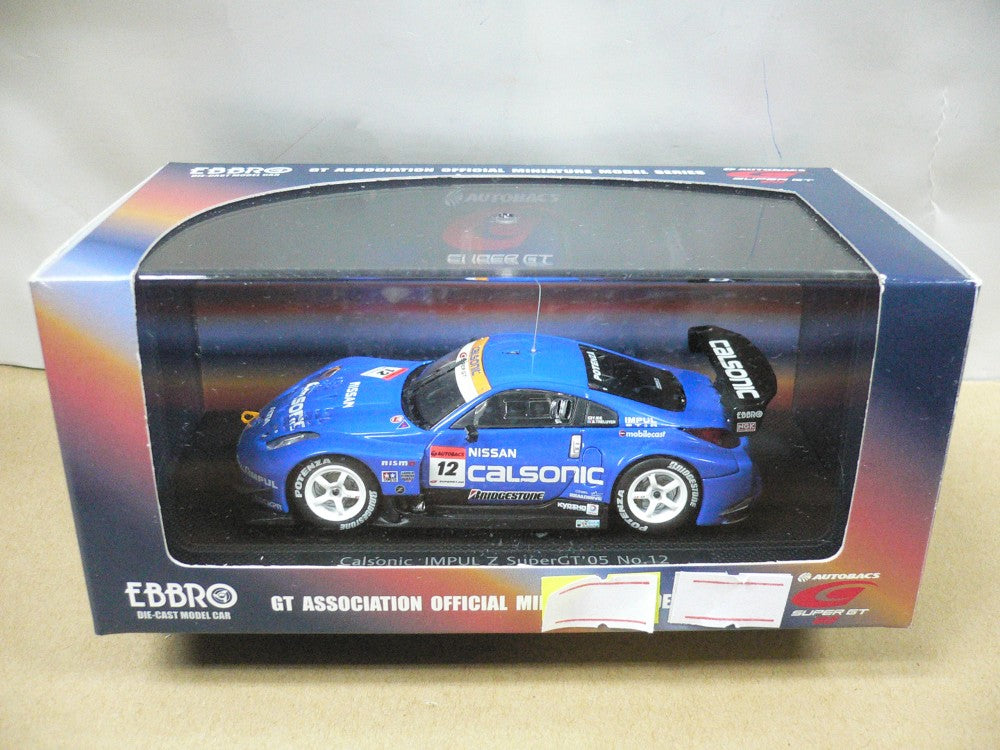 EBBRO 1/43 NISSAN CALSONIC IMPUL Z SUPER GT 2005 BLUE #12 (43689