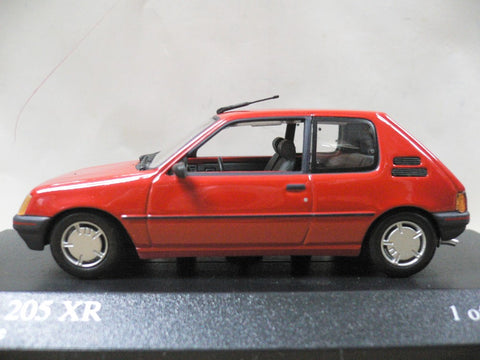 MINICHAMPS 1/43 PEUGEOT 205XR 1988 RED (400 112370) (05474)