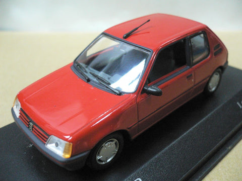 MINICHAMPS 1/43 PEUGEOT 205XR 1988 RED (400 112370) (05474)