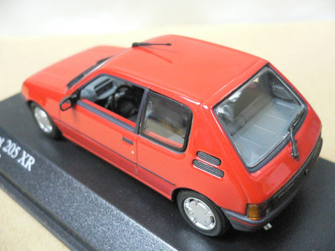 MINICHAMPS 1/43 PEUGEOT 205XR 1988 RED (400 112370) (05474)