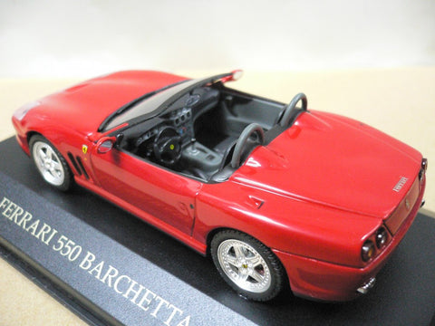 HOTWHEELS IXO 1/43 FERRARI 550 BARCHETTA 2000 RED FER020 (30690) (PIU120)