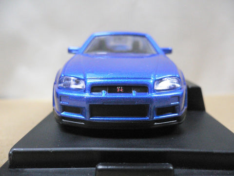 MTECH 1/43 NISSAN SKYLINE GTR V-SPEC R34 BLUE (MS-21-A) (46580) (PIU)
