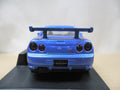 MTECH 1/43 NISSAN SKYLINE GTR V-SPEC R34 BLUE (MS-21-A) (46580) (PIU)
