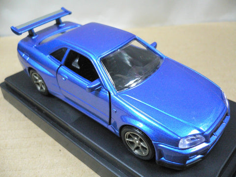 MTECH 1/43 NISSAN SKYLINE GTR V-SPEC R34 BLUE (MS-21-A) (46580) (PIU)