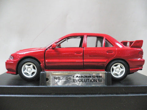 MTECH 1/43 MITSUBISHI LANCER GSR EVOLUTION III RED (MS-12) (45200) (PIU)