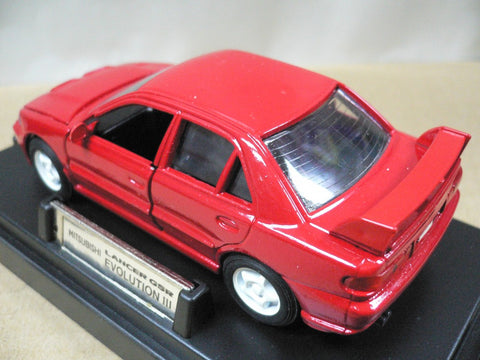 MTECH 1/43 MITSUBISHI LANCER GSR EVOLUTION III RED (MS-12) (45200) (PIU)