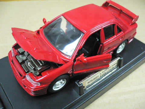 MTECH 1/43 MITSUBISHI LANCER GSR EVOLUTION III RED (MS-12) (45200) (PIU)