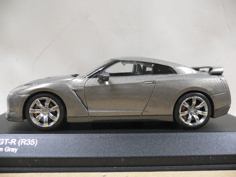 KYOSHO 1/43 NISSAN SKYLINE GT-R R35 2008 TITANIUM GRAY (03741TG) (11198) (PIU97)