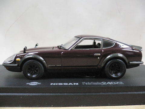 KYOSHO 1/43 NISSAN FAIRLADY 240ZG WIDE WHEEL MAROON (03166M) (04057) (PIU)
