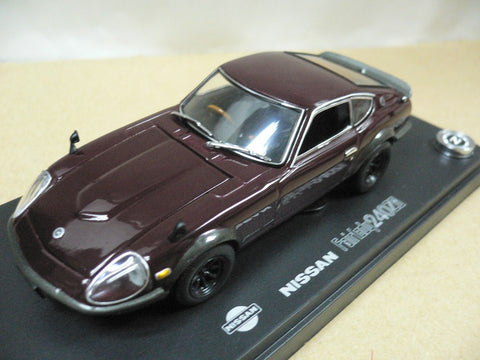 KYOSHO 1/43 NISSAN FAIRLADY 240ZG WIDE WHEEL MAROON (03166M) (04057) (PIU)
