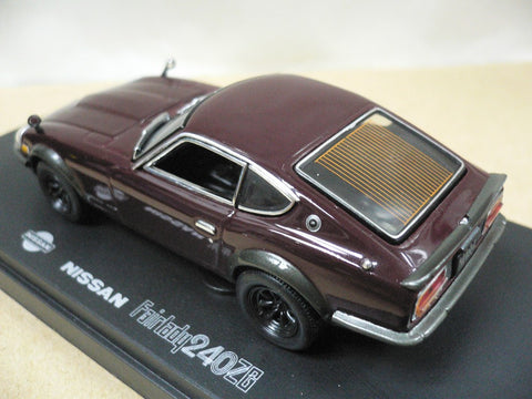 KYOSHO 1/43 NISSAN FAIRLADY 240ZG WIDE WHEEL MAROON (03166M) (04057) (PIU)