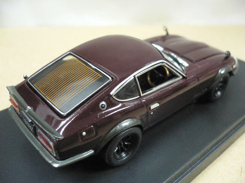 KYOSHO 1/43 NISSAN FAIRLADY 240ZG WIDE WHEEL MAROON (03166M) (04057) (PIU)