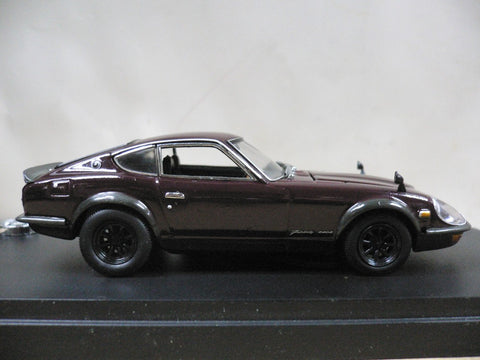 KYOSHO 1/43 NISSAN FAIRLADY 240ZG WIDE WHEEL MAROON (03166M) (04057) (PIU)