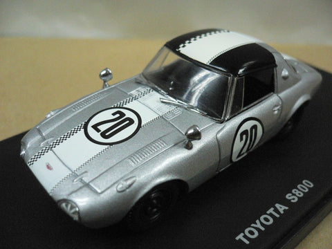KYOSHO 1/43 TOYOTA SPORTS S800 '65 SILVER #20 (03092A) (01951) (PIU)