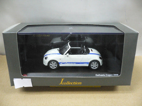 KYOSHO JCOLLECTION 1/43 DAIHATSU COPEN 2006 WHITE WITH BLUE STRIPE (JC30082WB) (10456) (PIU/P74-80)
