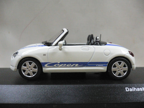 KYOSHO JCOLLECTION 1/43 DAIHATSU COPEN 2006 WHITE WITH BLUE STRIPE (JC30082WB) (10456) (PIU/P74-80)