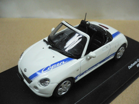 KYOSHO JCOLLECTION 1/43 DAIHATSU COPEN 2006 WHITE WITH BLUE STRIPE (JC30082WB) (10456) (PIU/P74-80)