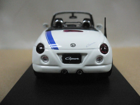 KYOSHO JCOLLECTION 1/43 DAIHATSU COPEN 2006 WHITE WITH BLUE STRIPE (JC30082WB) (10456) (PIU/P74-80)