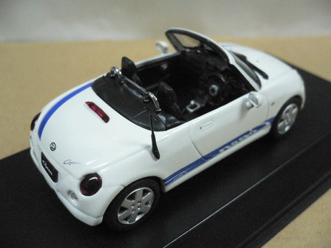 KYOSHO JCOLLECTION 1/43 DAIHATSU COPEN 2006 WHITE WITH BLUE STRIPE (JC30082WB) (10456) (PIU/P74-80)