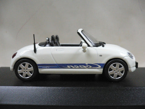 KYOSHO JCOLLECTION 1/43 DAIHATSU COPEN 2006 WHITE WITH BLUE STRIPE (JC30082WB) (10456) (PIU/P74-80)