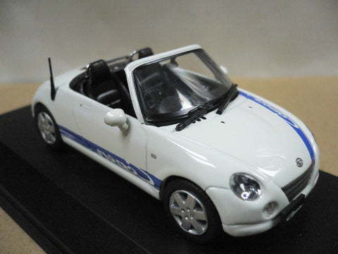 KYOSHO JCOLLECTION 1/43 DAIHATSU COPEN 2006 WHITE WITH BLUE STRIPE (JC30082WB) (10456) (PIU/P74-80)