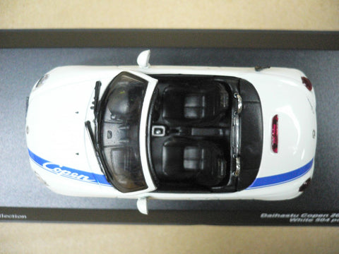 KYOSHO JCOLLECTION 1/43 DAIHATSU COPEN 2006 WHITE WITH BLUE STRIPE (JC30082WB) (10456) (PIU/P74-80)