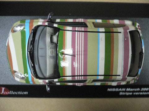 JCOLLECTION 1/43 NISSAN MARCH STRIPE VERSION STRIPE (JC211) (20240) (PIU/P88-65)