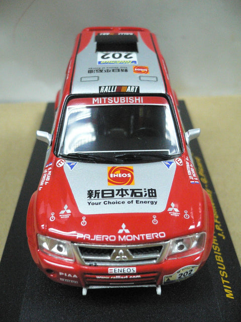 IXO 1/43 MITSUBISHI PAJERO 2nd RALLY DaKar 2003 J.P.FONTENAY G.PICARD #202 (RAM111) (30414) (PIU)