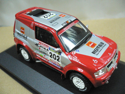 IXO 1/43 MITSUBISHI PAJERO 2nd RALLY DaKar 2003 J.P.FONTENAY G.PICARD #202 (RAM111) (30414) (PIU)