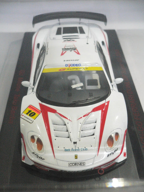 RED LINE EBBRO 1/43 MACH-GO FERRARI DUNLOP #10 SUPER GT 300 2005 WHITE (43745) (PAK)