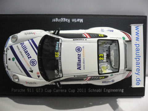 SPARK 1/43 PORSCHE 911 GT3 CUP CARRERA CUP 2011 SCHNABL ENGINEERING (CK999351) (PIU110)