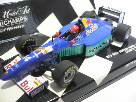 MINICHAMPS 1/43 RED BULL SAUBER FORD LAUNCH VERSION 1996 J.HERBERT #14 (430 960084) (01569) (BUY)