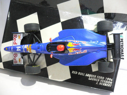 MINICHAMPS 1/43 RED BULL SAUBER FORD LAUNCH VERSION 1996 J.HERBERT #14 (430 960084) (01569) (BUY)